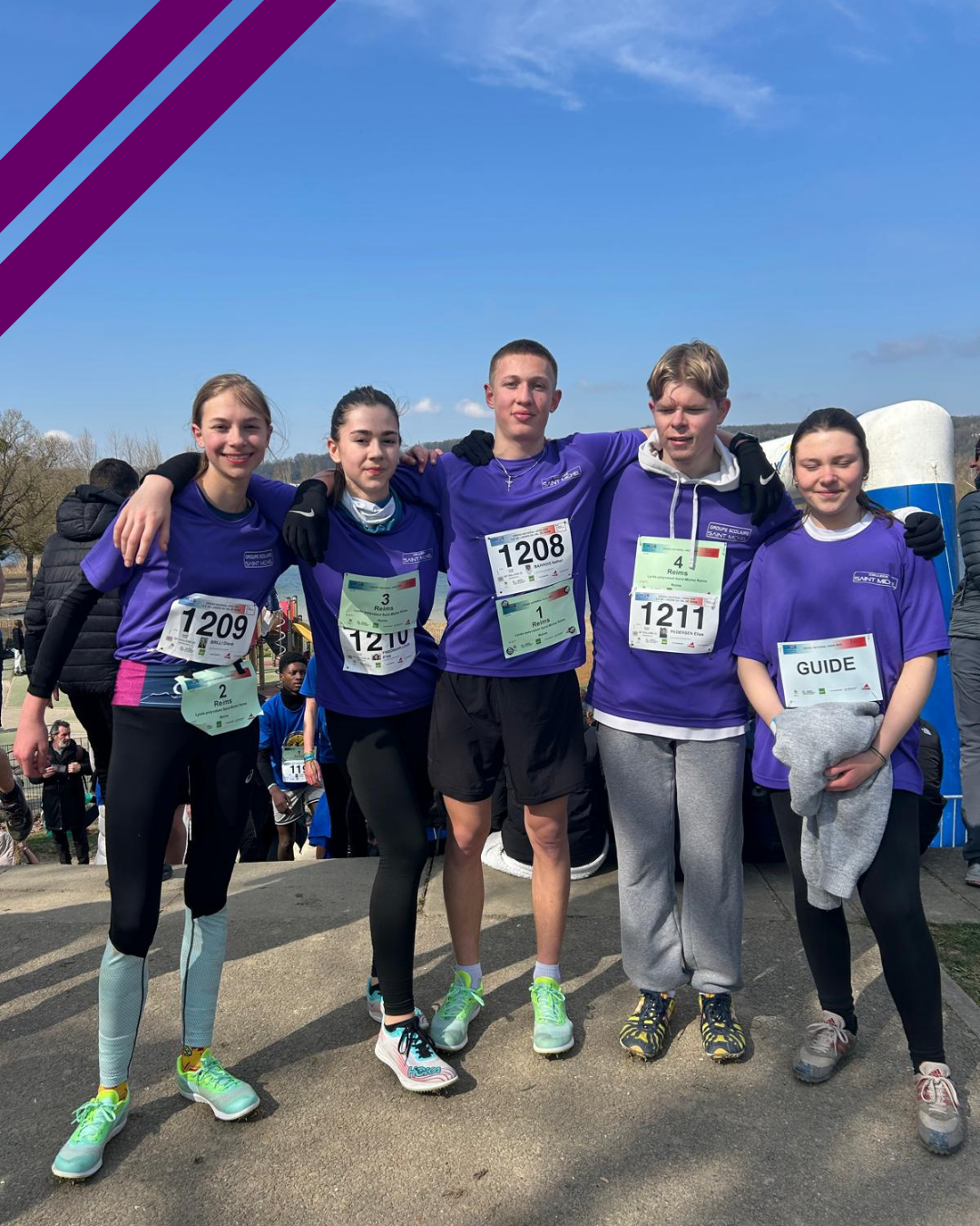 Nos lycéens au Championnat de France de Cross-country 2025 ! 🏃‍♂️🏆